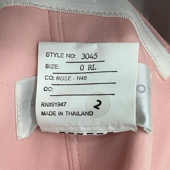 NEW! Dessy Collection Size 0 Spaghetti Strap Jumpsuit Rose $263 msrp I24-13 - Picture 6 of 11